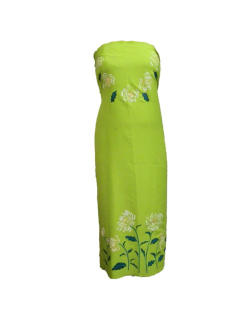 Fabric painted green kurthi material